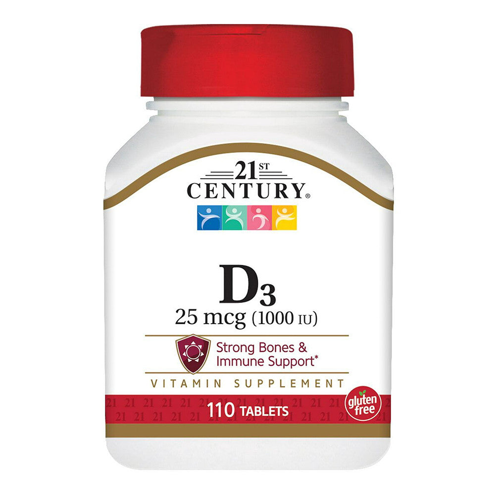 21st Century D-1000, Maximum Strength D3 Tablets, 110 Ea